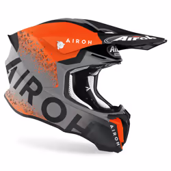 Airoh Twist 2.0 Bit Casque de motocross, gris-orange, taille S pour Hommes