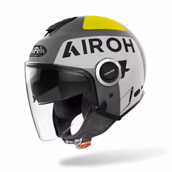 Airoh Helios Up Casque Jet, gris, taille S pour Hommes