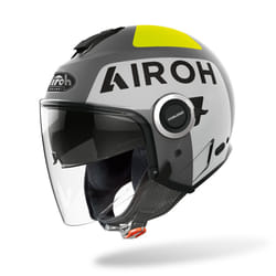 Airoh Helios Up Casque Jet, gris, taille S pour Hommes