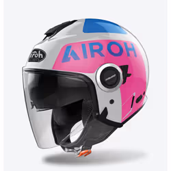 Airoh Helios Up Casque Jet, gris-rose, taille XS pour Hommes