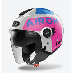 Airoh Helios Up Casque Jet, gris-rose, taille XS pour Hommes