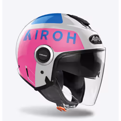 Airoh Helios Up Casque Jet, gris-rose, taille XS pour Hommes