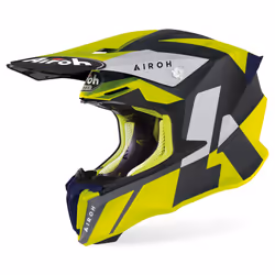 Airoh Twist 2.0 Lift Casque de motocross, noir-jaune, taille XL pour Hommes