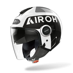 Airoh Helios Up Casque Jet, noir-blanc, taille S pour Hommes