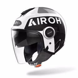 Airoh Helios Up Casque Jet, noir-blanc, taille S pour Hommes