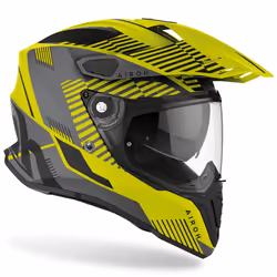 Airoh Commander Boost Casque de motocross, jaune, taille S pour Hommes