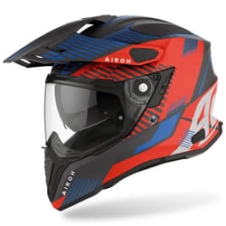 Airoh Commander Boost Casque de motocross, rouge-bleu, taille XS pour Hommes