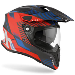 Airoh Commander Boost Casque de motocross, rouge-bleu, taille S pour Hommes
