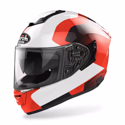 Airoh ST.501 Dock Casque, blanc-rouge, taille 2XL pour Hommes