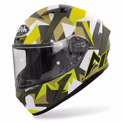 Airoh Valor Army Casque, gris-jaune, taille S pour Hommes