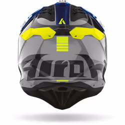 Airoh Aviator 3 Push Casque de motocross, bleu, taille M pour Hommes