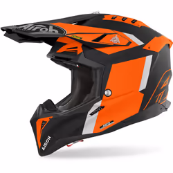 Airoh Aviator 3 Glory Casque de motocross, orange, taille S pour Hommes