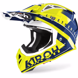 Airoh Aviator ACE Amaze Casque de motocross, bleu, taille S pour Hommes