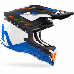 Airoh Strycker Skin Casque de motocross, bleu, taille L pour Hommes