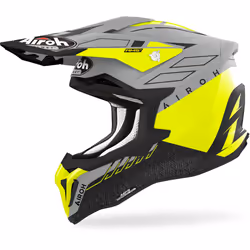 Airoh Strycker Skin Casque de motocross, jaune, taille L pour Hommes