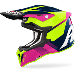 Airoh Strycker Blazer Casque de motocross, rose-bleu, taille XL pour Hommes