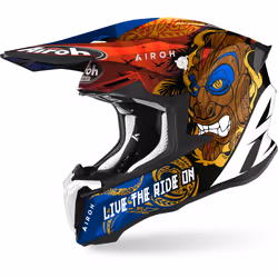 Airoh Twist 2.0 Tiki Casque de motocross, multicolore, taille S pour Hommes