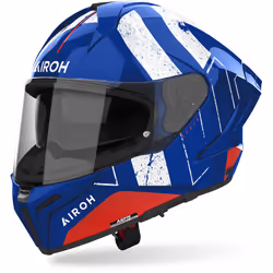 Airoh Matryx Scope Casque, blanc-rouge-bleu, taille M pour Hommes