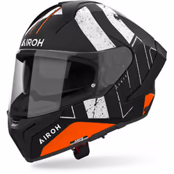 Airoh Matryx Scope Casque, noir-blanc-orange, taille XL pour Hommes