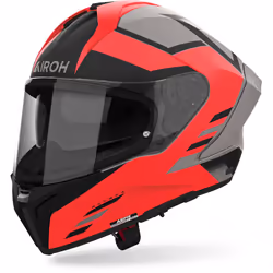 Airoh Matryx Thron Casque, gris-orange, taille XL pour Hommes