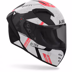 Airoh Connor Omega Casque, noir-gris-rouge, taille XL pour Hommes