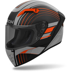 Airoh Connor Achieve Casque, noir-gris-orange, taille XL pour Hommes