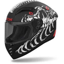 Airoh Connor Myth Casque, noir-blanc-rouge, taille M pour Hommes