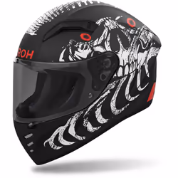 Airoh Connor Myth Casque, noir-blanc-rouge, taille XL pour Hommes