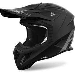 Airoh Aviator Ace 2 Solid Casque de motocross, noir, taille L pour Hommes