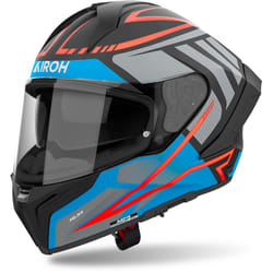 Airoh Matryx Rider Casque, noir-gris-bleu, taille M pour Hommes