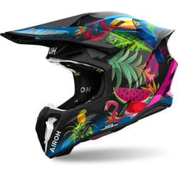 Airoh Twist 3 Amazonia Casque de motocross, noir-multicolore, taille L pour Hommes
