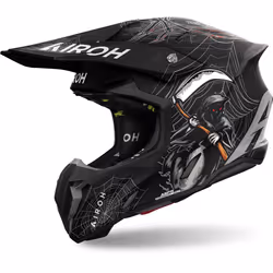 Airoh Twist 3 Arcade Casque de motocross, noir-gris, taille S pour Hommes