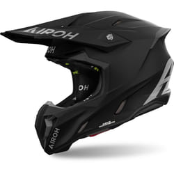 Airoh Twist 3 Solid Casque de motocross, noir, taille L pour Hommes