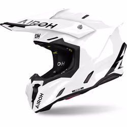 Airoh Twist 3 Solid Casque de motocross, blanc, taille XL pour Hommes