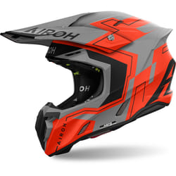 Airoh Twist 3 Dizzy Casque de motocross, gris-orange, taille 2XL pour Hommes