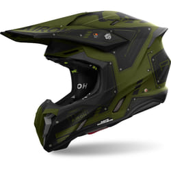 Airoh Twist 3 Military Casque de motocross, vert, taille M pour Hommes