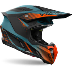 Airoh Twist 3 Shard Casque de motocross, bleu-orange, taille XL pour Hommes