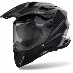 Airoh Commander 2 Full Carbon Casque de motocross, charbon, taille S pour Hommes
