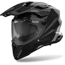 Airoh Commander 2 Full Carbon Casque de motocross, charbon, taille S pour Hommes