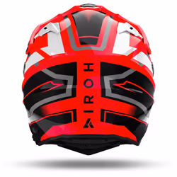 Airoh Commander 2 Mavick Casque de motocross, noir-blanc-rouge, taille S pour Hommes