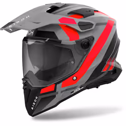 Airoh Commander 2 Mavick Casque de motocross, noir-gris-rouge, taille L pour Hommes