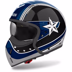 Airoh J110 Command Casque jet, noir-bleu, taille XL pour Hommes