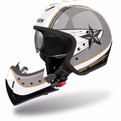 Airoh J110 Command Casque jet, noir-gris-blanc, taille XS pour Hommes - Vue supplémentaire 4