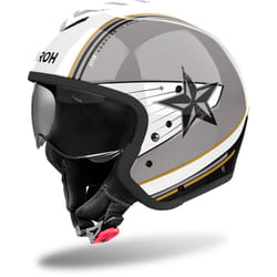 Airoh J110 Command Casque jet, noir-gris-blanc, taille XL pour Hommes