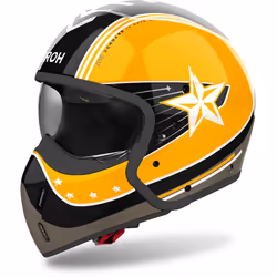 Airoh J110 Command Casque jet, noir-blanc-jaune, taille M pour Hommes