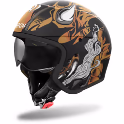 Airoh J110 Oni Casque jet, noir-or, taille XS pour Hommes