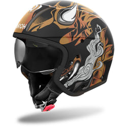 Airoh J110 Oni Casque jet, noir-or, taille S pour Hommes
