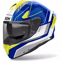 Airoh Spark 2 Chrono Casque, bleu-jaune, taille S pour Hommes