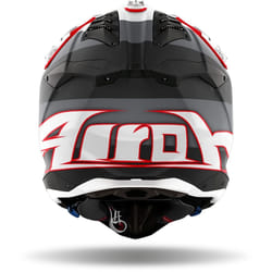 Airoh Aviator 3 Monarch Casque de motocross, noir-gris-rouge, taille L pour Hommes
