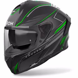 Airoh Spark 2 Shadow Casque, noir-gris-vert, taille L pour Hommes